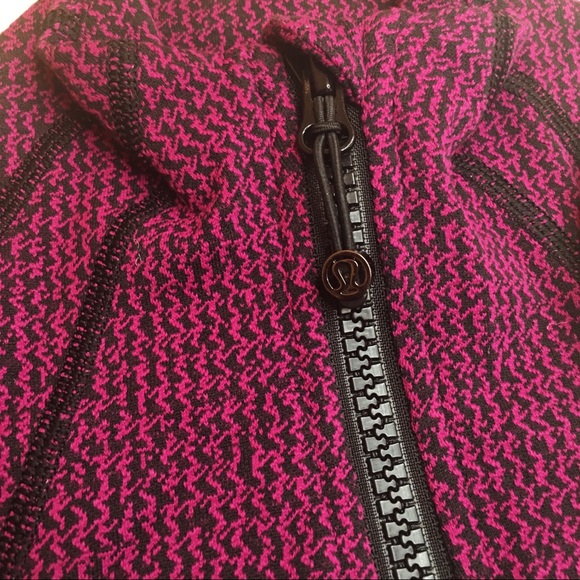 🍋LULULEMON - pink/purple and black zip up sweater - Picture 6 of 7